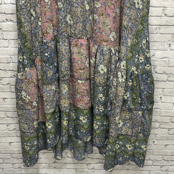🔥🔥🔥Boemo Anthropologie Women's Tiered Maxi Dress Boho Long Floral Size: 2X🔥🔥🔥 - Picture 6 of 6